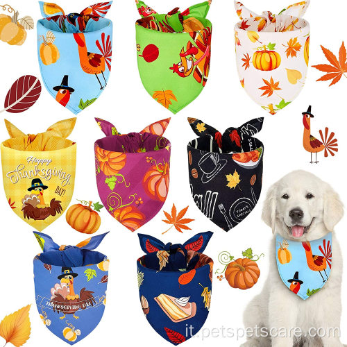 2020 Accessori Reversibili Triangolo Zucca Bandana Per Cani